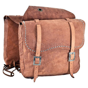 Bolsa de sillín de caballo de cuero con logotipo de diseño personalizado de la mejor calidad al por mayor para montar a caballo - Product Image 5