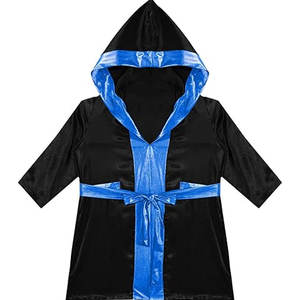 Bata de Boxeo de Nailon Satinado Personalizada 2026 con Capucha, Logotipo de Luchador Personalizado para Hombre y Mujer, Transpirable y Ecológica - Product Image 3