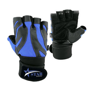 Guantes de entrenamiento para gimnasio, muñequera ajustable, guantes antideslizantes, gimnasia, medio dedo, levantamiento de pesas, guantes de Fitness - Product Image 3