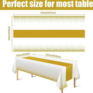 Impression de logo personnalisé de haute qualité Taille personnalisée Nouveau design de nappes Vente en gros de couvertures de table personnalisées - Product Image 3
