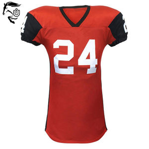 Conjuntos de uniformes de fútbol americano ligeros personalizados Diseño de nueva apariencia Impresión por sublimación de alta calidad Mangas cortas Tallas grandes - Product Image 4