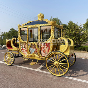 Carruaje Real Eléctrico Dorado de 4 Ruedas Personalizado, Gran Venta, para Eventos de Boda, Capacidad para 4-6 Personas - Product Image 6