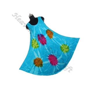 Robe longue sans manches pour femmes, vêtements de plage, Tie Dye - Product Image 1