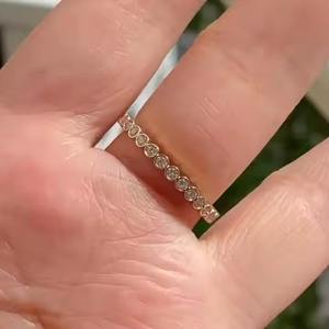 Anillo de compromiso de diamante redondo cultivado en laboratorio, joyería fina de oro amarillo de 14 quilates, el mejor diseño, regalo perfecto para mujer - Product Image 4