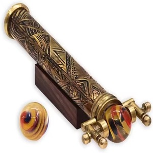Indian Handmade Brass Antique Nautical Telescope <b>Kaleidoscope</b> Christmas Gift Personalized Wholesale Price - Product Image 2