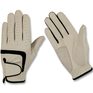 Service OEM Gants de golf en cuir Cabretta véritable antidérapants avec sangle de poignet réglable, pour hommes, doigts entiers, meilleur prix, vente chaude - Product Image 2