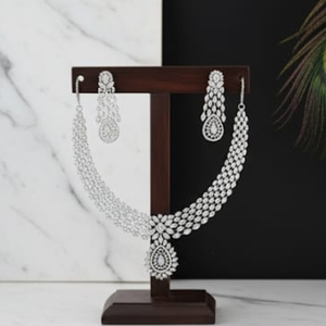 ชุดจี้โฆษณาอินเทรนด์เครื่องประดับทำมือดีไซน์แบบดั้งเดิมหรูหราสำหรับงานแต่งงานของผู้หญิงและโอกาสต่างๆ - Product Image 4