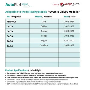 Clips de capot pour Renault et Dacia - 100 pièces - Product Image 3