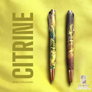 Fait à la main personnalisé exotique café ronce bois 0.7mm stylo à bille cadeau exécutif pour l'écriture - Product Image 3