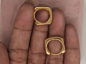 Pendientes de Aro Huggie de Oro de 10K/14K, Aros Pequeños y Gruesos para Uso Diario, Joyería Clásica para Mujer, Regalo de San Valentín - Product Image 4
