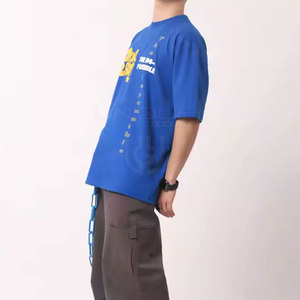 T-shirt imprimé bouffant en coton polyester pour hommes T-shirt de style unique T-shirt imprimé bouffant en coton 100% de qualité supérieure - Product Image 6