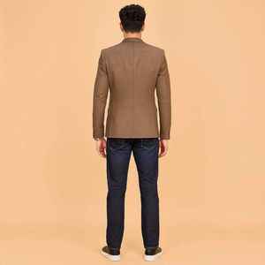 Exportateur indien de manteaux en laine classiques kaki pour hommes, style élégant, veste chaude pour les professionnels, disponible à un prix compétitif - Product Image 5