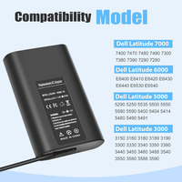 Nouvel adaptateur chargeur pour ordinateur portable 65W 19.5V 3.34A pour Dell Latitude 5400 5500 7480 7290 7280 E5400 E5420 E5450 E6420 E6430 E6540 E7480