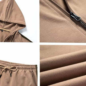 Meilleures ventes Vêtements d'hiver pour hommes Ensemble de survêtement confortable à capuche et à manches longues Custom Made Black Printed Design - Product Image 6