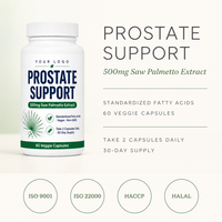 Capsules de Saw Palmetto pour la Prostate – Soutien Quotidien Confortable pour Hommes – Flacon de 60 Comprimés – Végétalien – Sans OGM