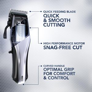 Recortadora de Cabello Profesional Inalámbrica Recargable con Tecnología de Iones de Litio, 10 Peines de Ajuste, Cuchillas de Acero Inoxidable, Estilo Francés - Product Image 6