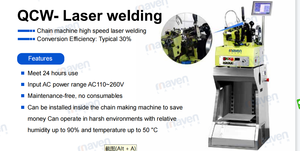 Máquina de cadena <span class=keywords><strong>Spiga</strong></span> con sistema de soldadura láser de fibra Soldador de cadena láser QCW con refrigeración por aire para máquina de cadena de cuerda - Product Image 5