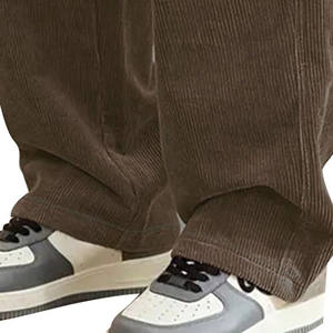 กางเกงวอร์มขายาวสำหรับผู้ชายกางเกงขาบานแนวสตรีทกว้างมีกางเกงขายาวตรงกลางลายทางทรงตรงโค้งพิมพ์โลโก้ได้ตามต้องการ - Product Image 2