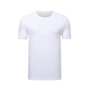 190 g/m² peigné 100% coton hommes femmes unisexe t-shirts personnalisés impression broderie oem logo blanc t-shirt uni pour hommes - Product Image 5