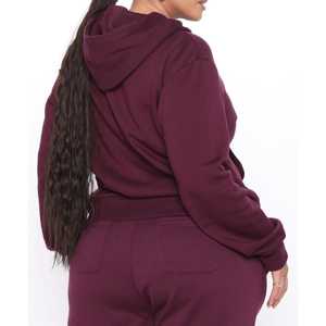 Unisex <span class=keywords><strong>Maroon</strong></span> kazak eşofman takımı özel Logo 100% pamuk <span class=keywords><strong>Sweatpants</strong></span> & Hoodie rahat XXL kış kadınlar için koşu kıyafetleri - Product Image 3
