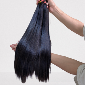 Extensiones de cabello humano liso, calidad superior, sin procesar, virgen, a granel, venta al por mayor - Product Image 1