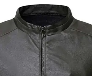 Meilleure vente Veste en cuir de mouton de style motard pour hommes, matériau léger en duvet, différentes couleurs pour l'extérieur - Product Image 2