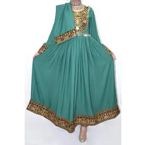 Eco-Friendly Summer Wear Ladies High Waist Afghan Kuchi Dress Latest Stylish Regular Fit Ladies Afghan Dress