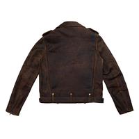 Veste en cuir occidentale de vente chaude en cuir véritable fait à la main veste en cuir de vache de qualité supérieure en cuir de vachette