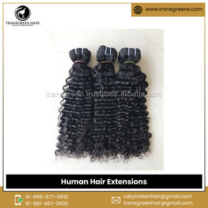 Extensiones de pelo humano virgen Mongol de onda profunda de grado superior de calidad excepcional para trenzar - Product Image 6