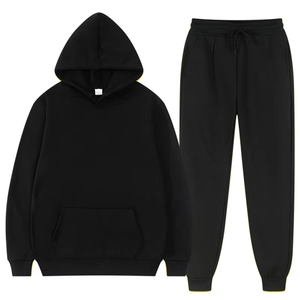 Custom XXL Chándal de poliéster a prueba de viento para los hombres Sweatsuit Jogger Chaqueta y Gimnasio Deportes Pantalones de chándal Conjunto de 2 piezas en XL - Product Image 2