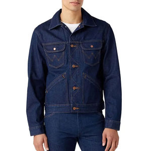 Chaqueta Vaquera de Alta Calidad para Hombre, 100% Algodón, Chaqueta de Invierno Personalizable con Impresión Propia, Servicio OEM, Venta Caliente - Product Image 1