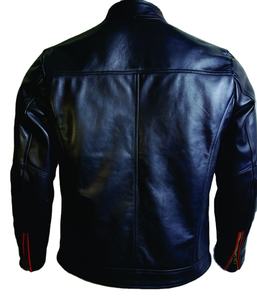 Meilleur prix du fabricant direct Veste en cuir en peau de mouton d'hiver pour hommes Veste à capuche avec fermeture à glissière pour hommes - Product Image 3