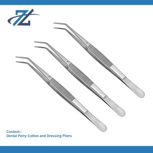 Pince à épiler chirurgicale dentaire Perry 13 cm Pince à pansement en coton pour le nettoyage et le remplissage des dents Fabriqué Perry Equipment Pakistan - Product Image 2