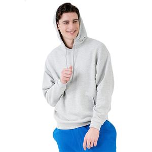 Sudadera con capucha en blanco para hombre de proveedor al por mayor jersey de color sólido sudadera de lana de algodón tops casuales de invierno sudaderas con capucha de logotipo personalizado OEM - Product Image 1