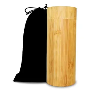 Urna de tubo de cenizas para cenizas, accesorio hecho a mano en urna de cremación de Bambú