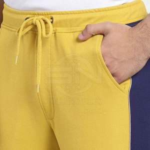 Pantalones para correr informales de cintura alta para hombre, pantalones de chándal de algodón de secado rápido, talla grande, cintura elástica ligera media - Product Image 4