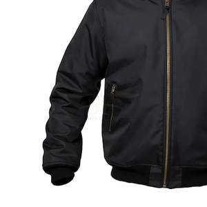 Blouson d'aviateur à logo propre de conception de service d'OEM blouson d'aviateur de haute qualité vêtements de mode vestes pour hommes - Product Image 6