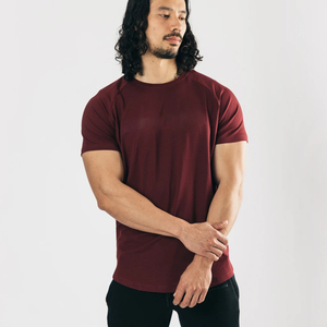 Customize Polyester 30% Cotton 65% Spandex 5% Muscle Tee New Fashion Lifestyle <b>white</b> T <b>Shirt</b> Wholesale - Product Image 5