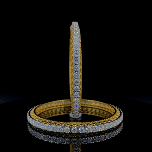 Superbe bracelet personnalisable en or rose jaune 14 carats pour femme, diamants cultivés en laboratoire avec clarté VVS, beau cadeau de mariage - Product Image 4