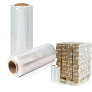 Film étirable transparent en PE pour palettes, prix d'usine, pour un emballage sécurisé et un emballage rétractable industriel - Product Image 3