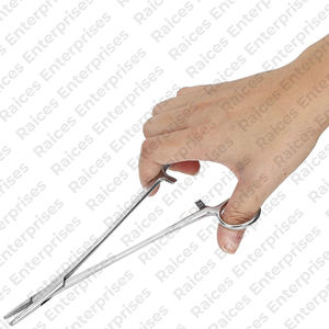 Soporte de aguja recto quirúrgico de instrumento médico profesional para soporte de aguja quirúrgico de acero inoxidable MOQ bajo Mayo Hegar - Product Image 4