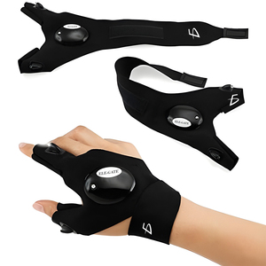 Coppia di Guanti da Pesca a 2 Dita con Luce LED in Plastica - Product Image 3