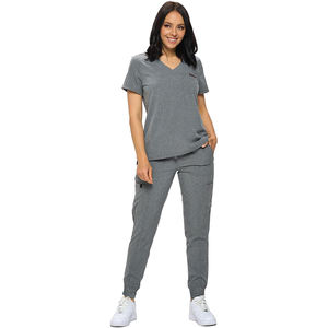 Conjuntos de uniformes médicos de enfermería unisex personalizados, uniformes médicos de hospital, pantalones elásticos de algodón de talla grande, uniformes de enfermería unisex personalizados - Product Image 1