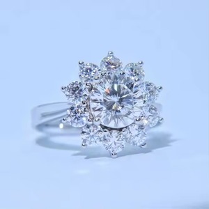 เครื่องประดับเพชรชั้นดีได้รับการรับรองจาก Gia Lab สำหรับผู้หญิงแหวนเงินสเตอร์ลิง925แหวนแต่งงานประดับเพชรดีไซน์หรูหราออกแบบได้ตามต้องการ - Product Image 5