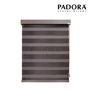 Vente en gros de stores zébrés élégants WL-005, stores enrouleurs en polyester 100% pour fenêtre, stores décoratifs modernes pour la maison - Product Image 5