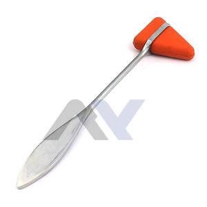 Martillo de Reflejos de Percusión de Acero Inoxidable Taylor Medical para Médicos y Enfermeras, Cabeza Roja, Potencia Manual para Clínicas, Pruebas Neurológicas - Product Image 6