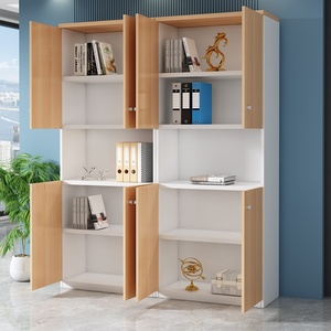 Armoire de rangement en bois grande capacité, meuble de classement de bureau moderne, mobilier d'organisation commercial pour écoles et hôpitaux - Product Image 2