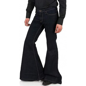 กางเกงวอร์มทรงหลวมสำหรับผู้ชายกางเกงขาบานสตรีทแวร์ทรงหลวมโลโก้ออกแบบได้ตามต้องการ - Product Image 3