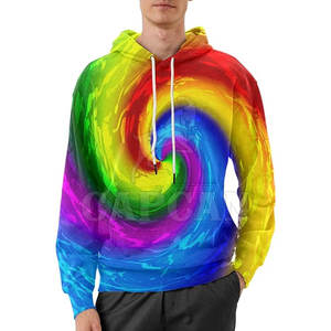 Sweat-shirts à capuche décontractés pour hommes, best-sellers, longueur courte, imprimés en 3D, fermeture éclair, motif uni, tissu tricoté respirant, grande taille - Product Image 3