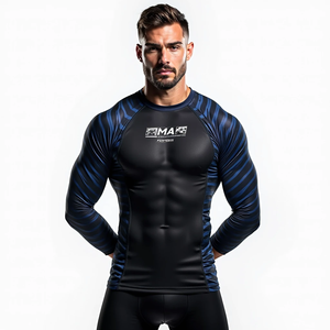 Obtenga un ajuste duradero Sublimated Rash Guards Venta al por mayor MMA Gear para deportes de combate Gimnasio Entrenamiento y rendimiento atlético - Product Image 6